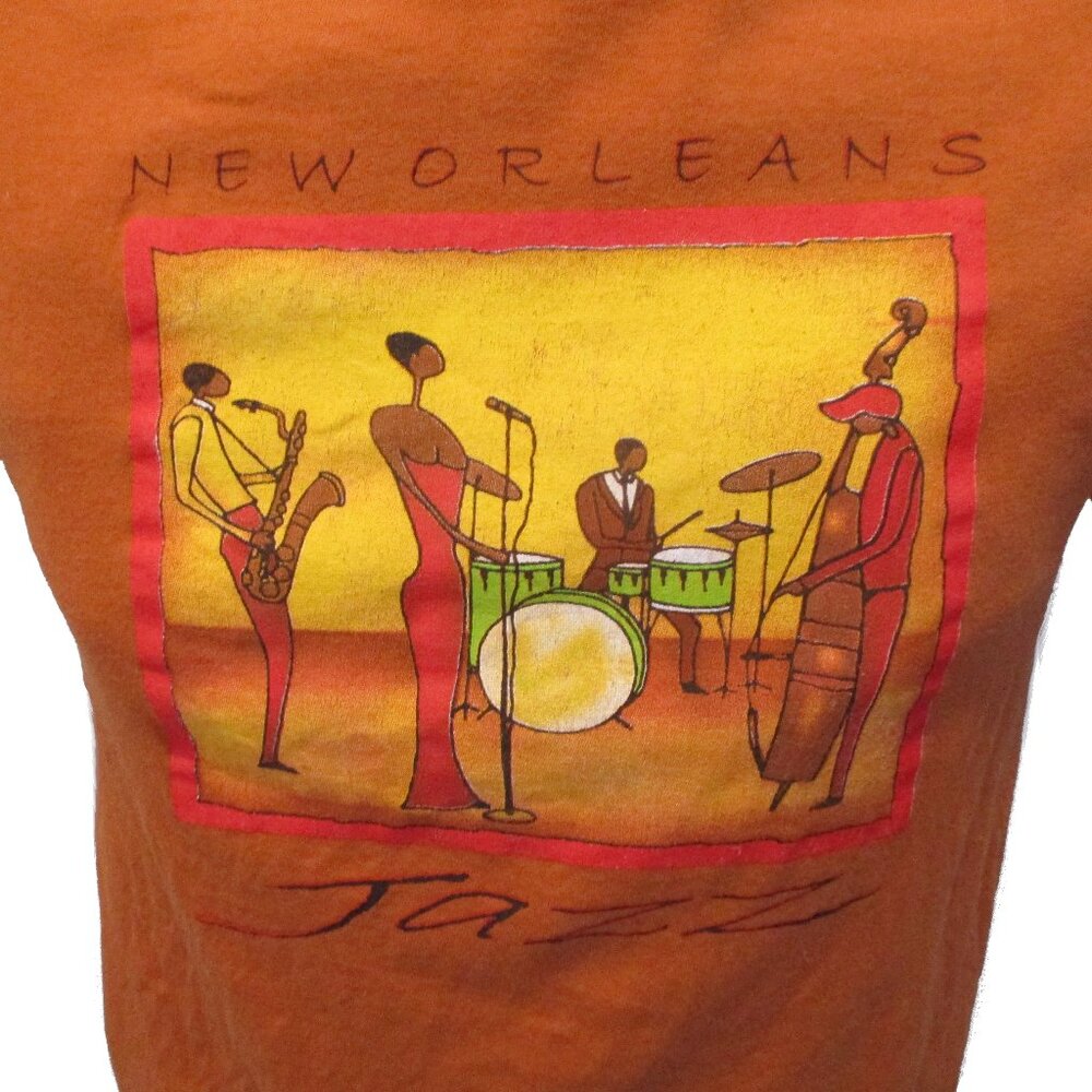 🧡 Vintage New Orleans Jazz Band Tee 🎷🥁🎶